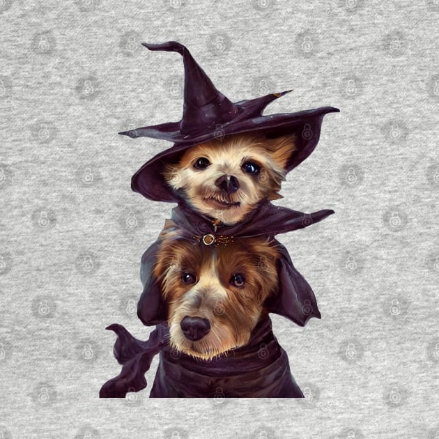Cute and Adorable Witch Dogs by CBV